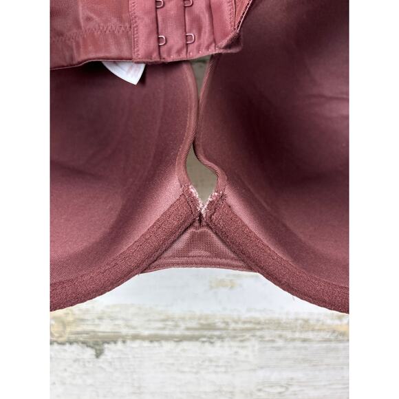 Cacique Women’s Plus 42DD Brown Boost Plunge Bra Underwire New - Picture 3 of 8